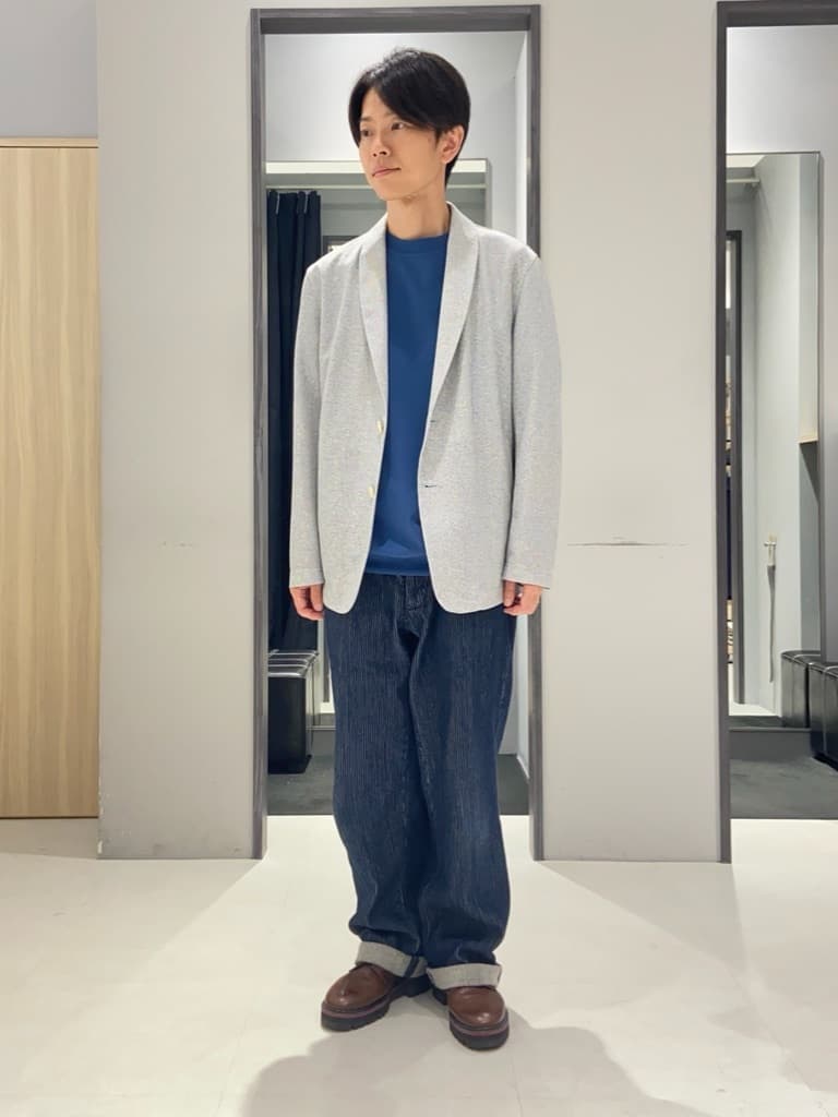 わいずみさんの「TAKEO KIKUCHI｜【抗菌防臭／5サイズ展開】ハイゲージポンチ Tシャツ」を使ったコーディネート