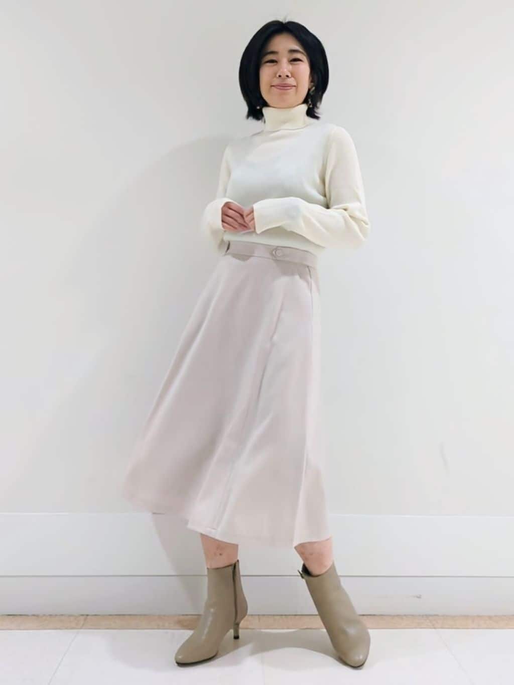 ミズタさんの「UNTITLED｜【日本製／2WAY衿】スタンドカラー ロングコート」を使ったコーディネート