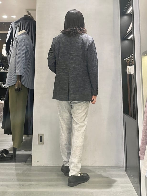 Tightさんの「TAKEO KIKUCHI｜【尾州織】リネンブレンド メッシュ ジャケット」を使ったコーディネート