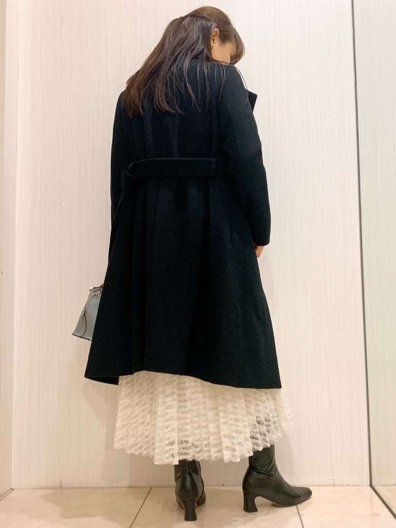 SAHOさんの「UNTITLED｜【日本製／2WAY衿】スタンドカラー ロングコート」を使ったコーディネート
