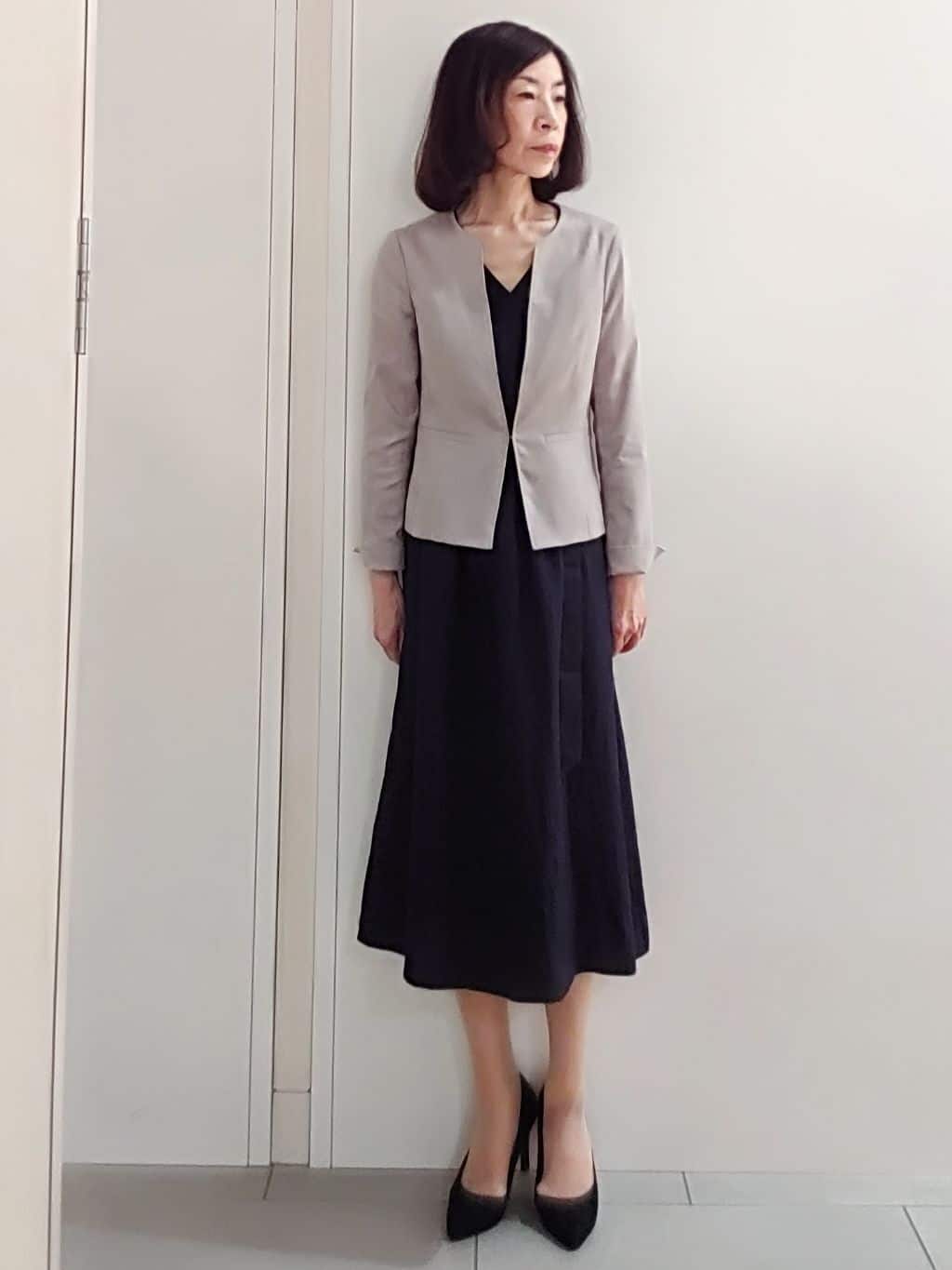 tocoさんの「COUP DE CHANCE｜【日本製】ロングフェイクパールネックレス3」を使ったコーディネート