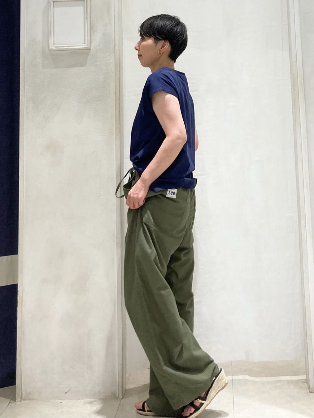 hiroさんの「grove｜＜Lee&times;grove（別注色あり）＞ PAINTER PANTS」を使ったコーディネート
