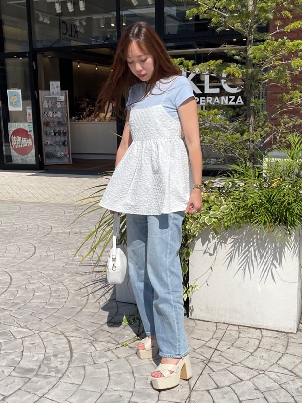 maiさんの「ESPERANZA｜ラク盛り厚底サンダルⅢ」を使ったコーディネート