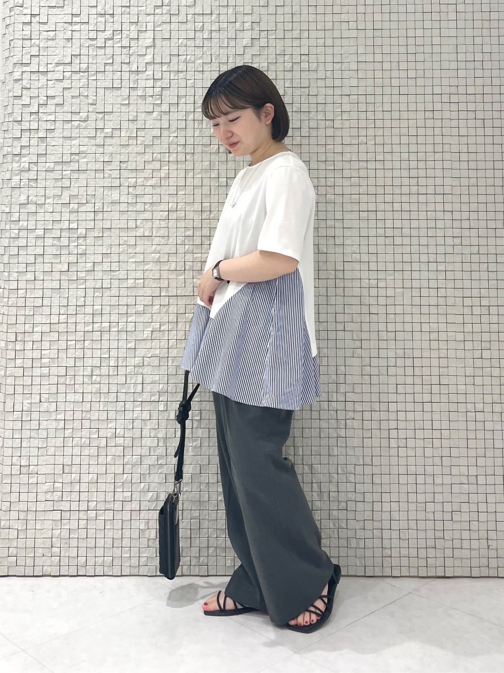 sakuさんの「INDIVI｜【セレモニーにおすすめ！】パール調トップネックレス」を使ったコーディネート