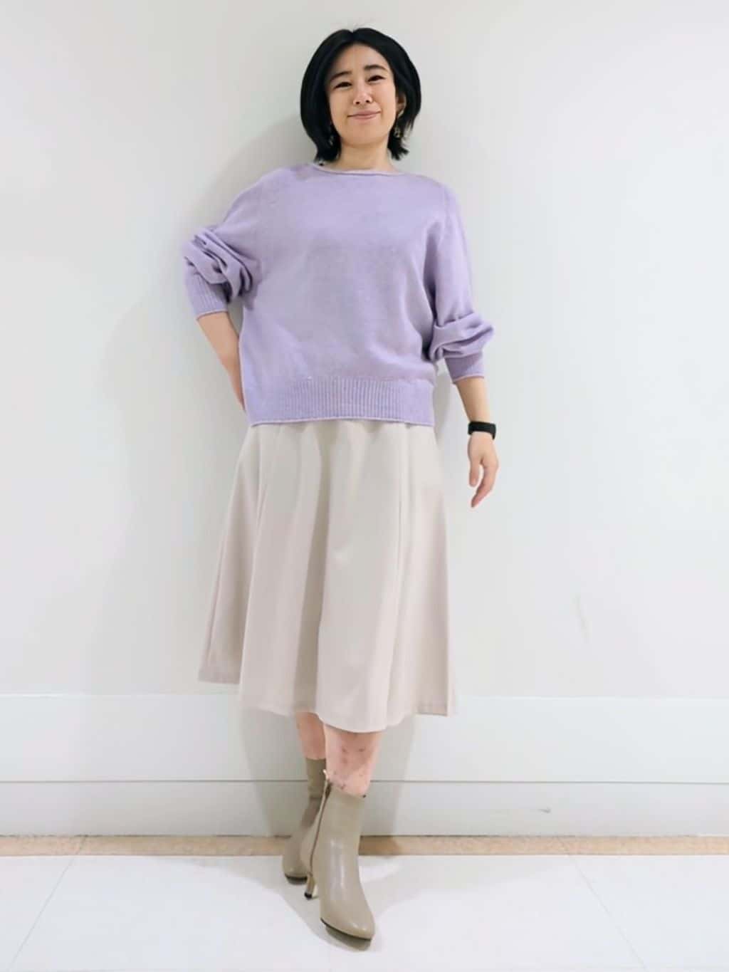 ミズタさんの「UNTITLED｜【日本製／2WAY衿】スタンドカラー ロングコート」を使ったコーディネート