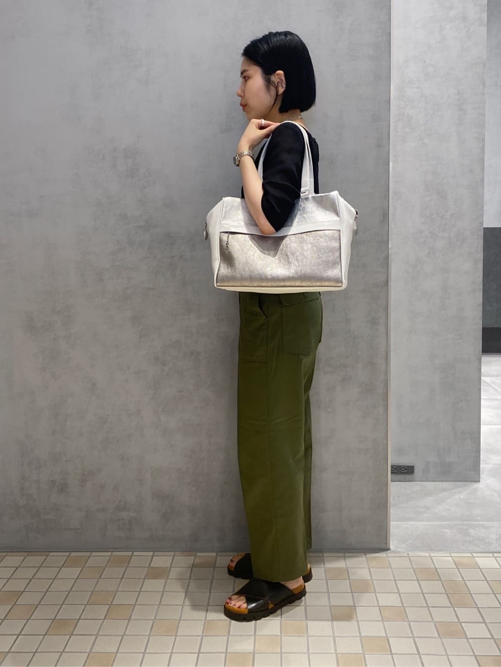 Uさんの「HIROKO HAYASHI｜FOGLIO（フォーリオ）ボストンバッグ」を使ったコーディネート