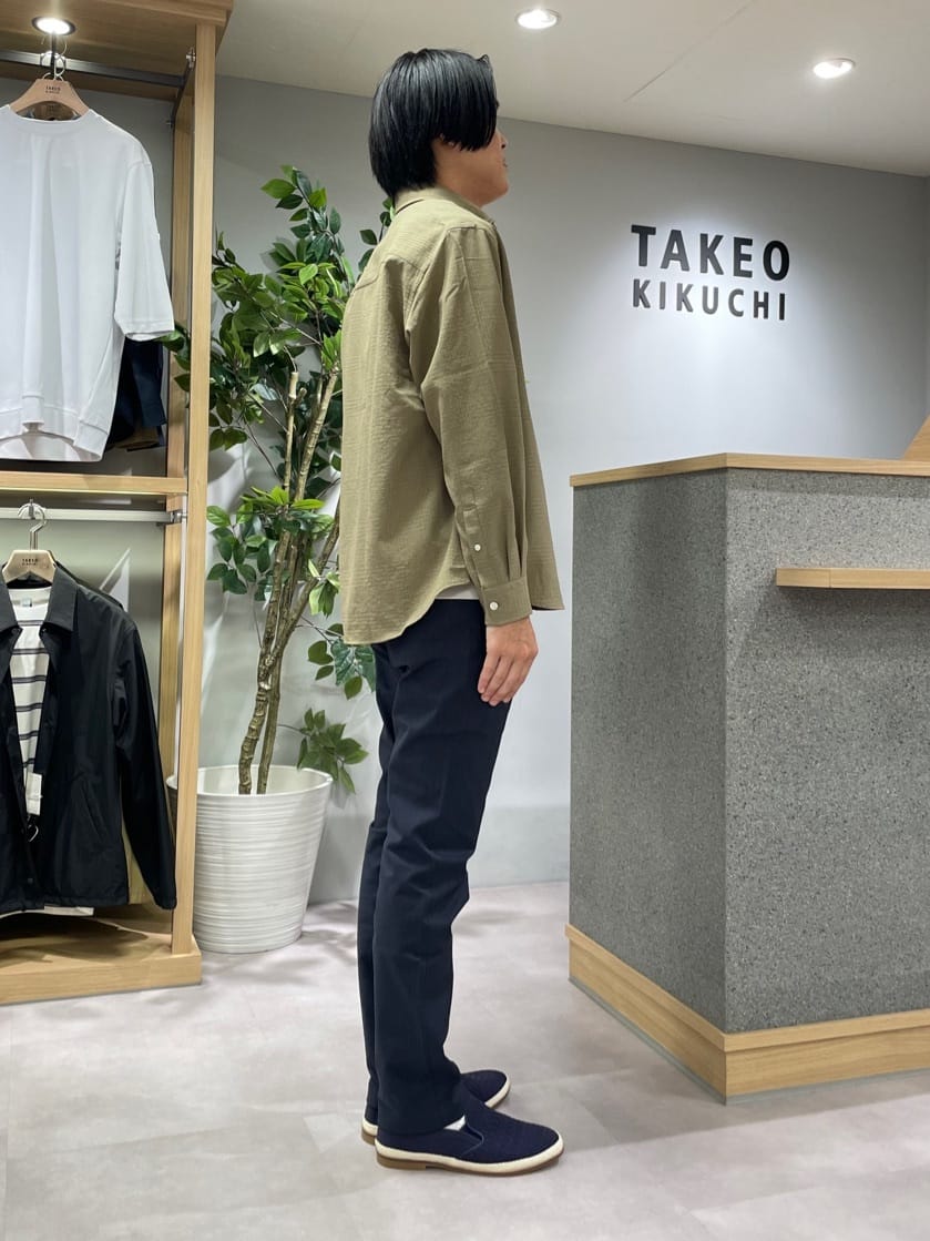 TAKE✳︎さんの「TAKEO KIKUCHI｜【全7サイズ&times;8色展開！】トップマルチヘリンボン パンツ」を使ったコーディネート