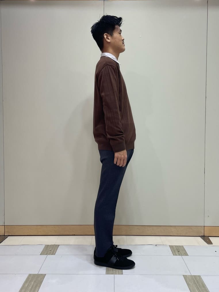 TAKE✳︎さんの「TAKEO KIKUCHI｜【Sサイズ～】メランジ ストレッチ ジャージー スラックス」を使ったコーディネート