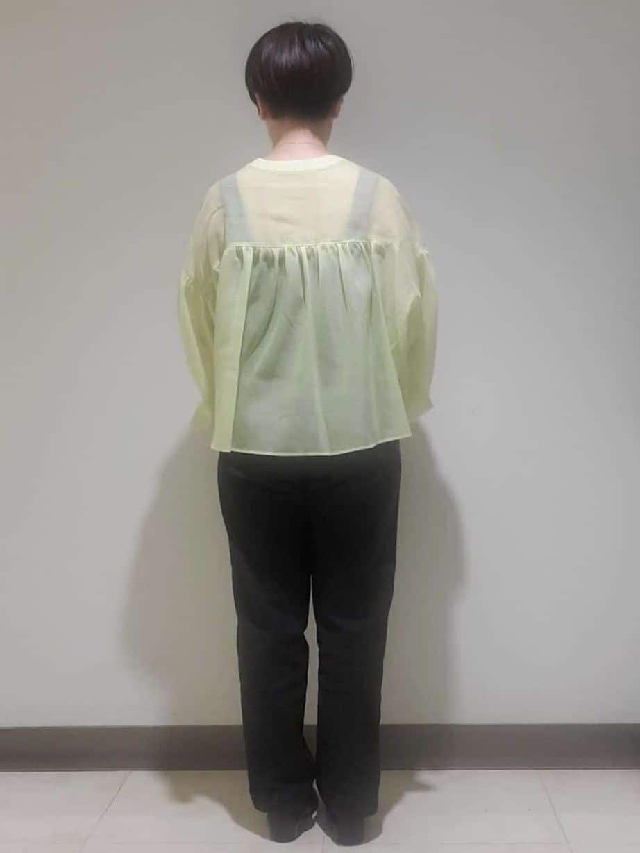 ゆきをさんの「OPAQUE.CLIP｜ワイドストラップキャミソール【洗濯機洗い可】」を使ったコーディネート