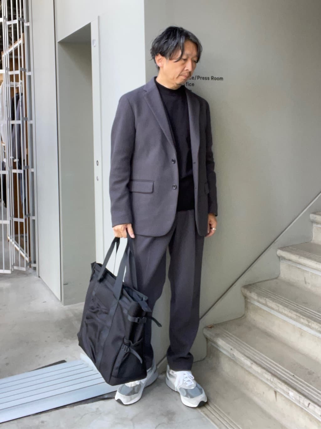 デザイナーTAKEman さんの「TAKEO KIKUCHI｜【抗菌防臭】クロスウィーブ ジャケット」を使ったコーディネート