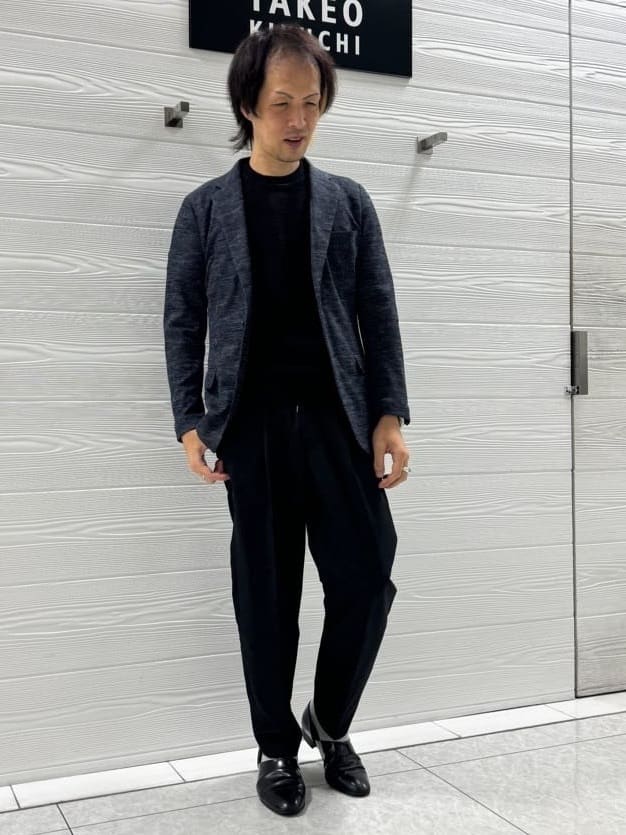井出恭輔さんの「TAKEO KIKUCHI｜【尾州織】リネンブレンド メッシュ ジャケット」を使ったコーディネート