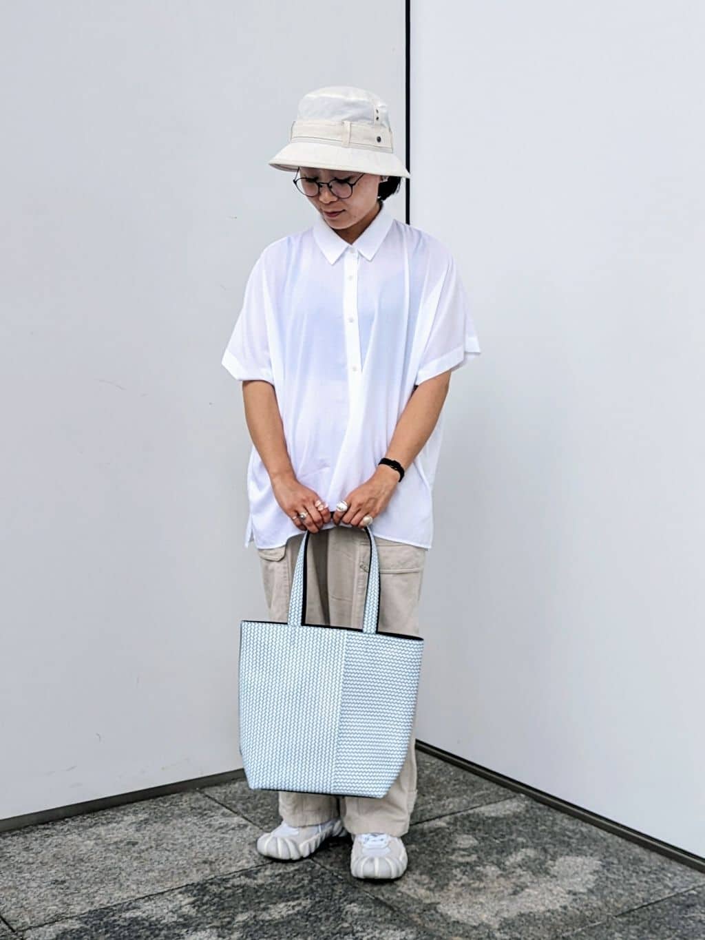 MTさんの「HIROKO HAYASHI｜OTTICA（オッティカ）トートバッグM」を使ったコーディネート