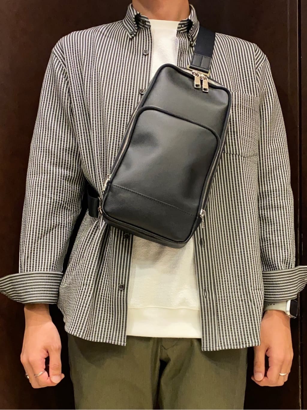 shuheiさんの「TAKEO KIKUCHI｜【抗菌防臭/シーズンレス】シアサッカー ジャージシャツ」を使ったコーディネート