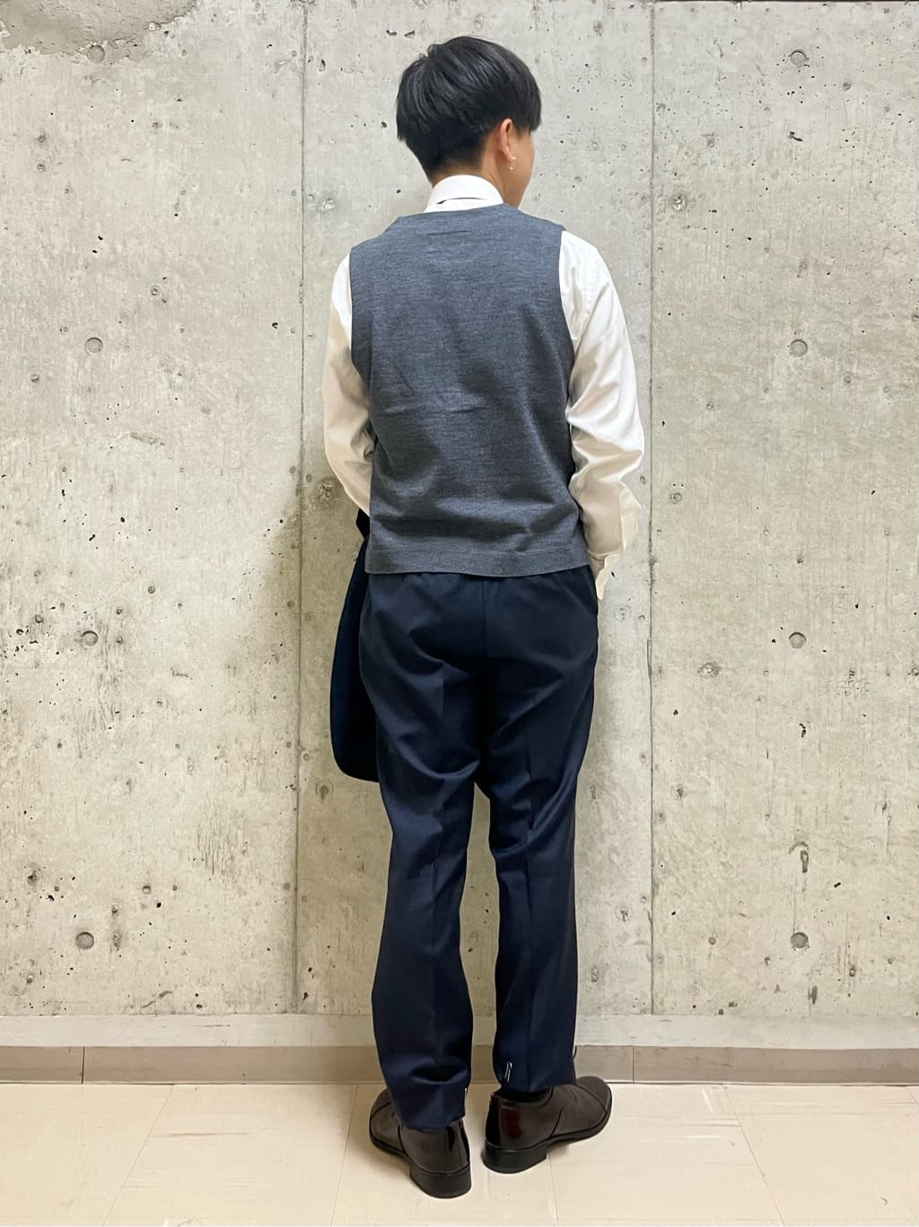すずきさんの「TAKEO KIKUCHI｜【Made in JAPAN】番千鳥ウィンドペン柄 ネクタイ」を使ったコーディネート