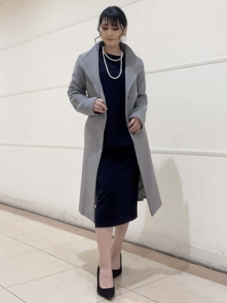 watanabeさんの「UNTITLED｜【日本製／2WAY衿】スタンドカラー ロングコート」を使ったコーディネート