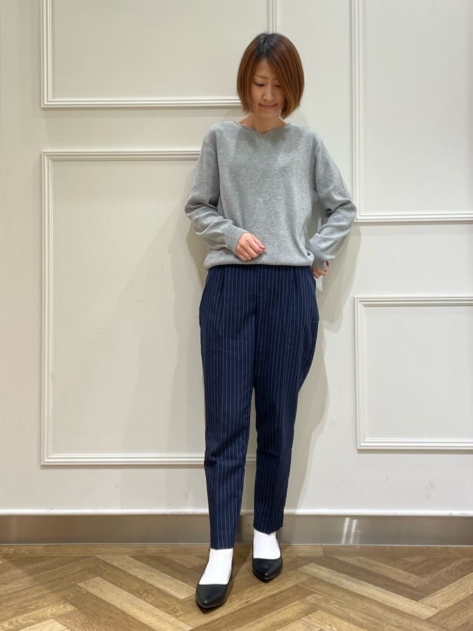 SOさんの「SHOO･LA･RUE｜【洗える/SS-3L】すっきりキレイにかっこよく 大人のテーパードパンツ」を使ったコーディネート