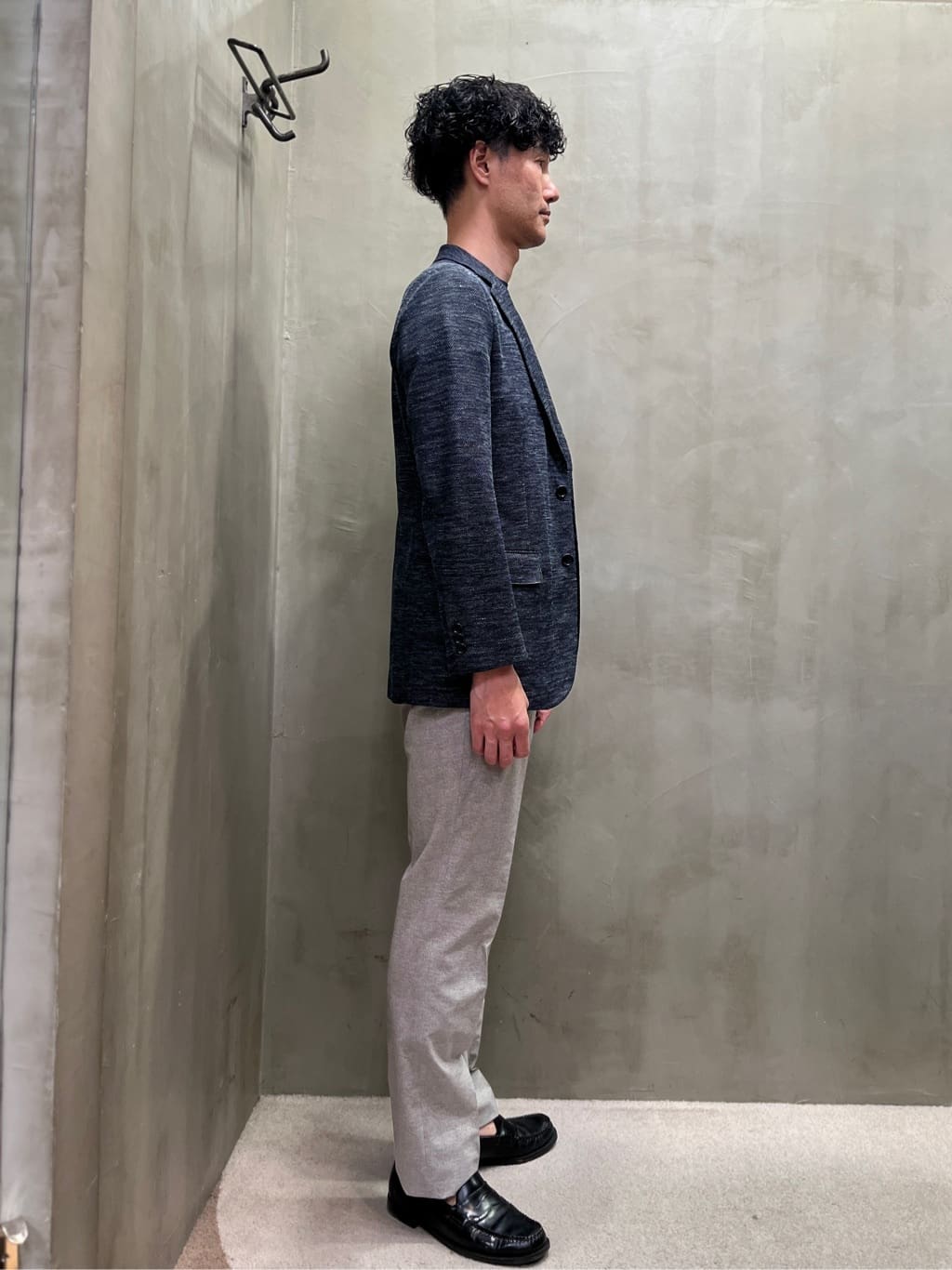mutoさんの「TAKEO KIKUCHI｜【尾州織】リネンブレンド メッシュ ジャケット」を使ったコーディネート