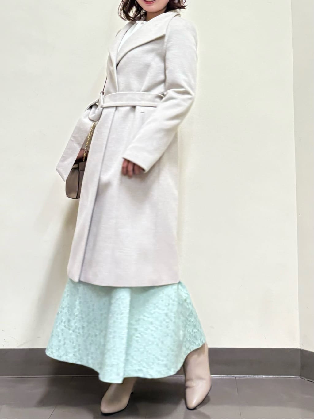 いくみさんの「UNTITLED｜【日本製／2WAY衿】スタンドカラー ロングコート」を使ったコーディネート