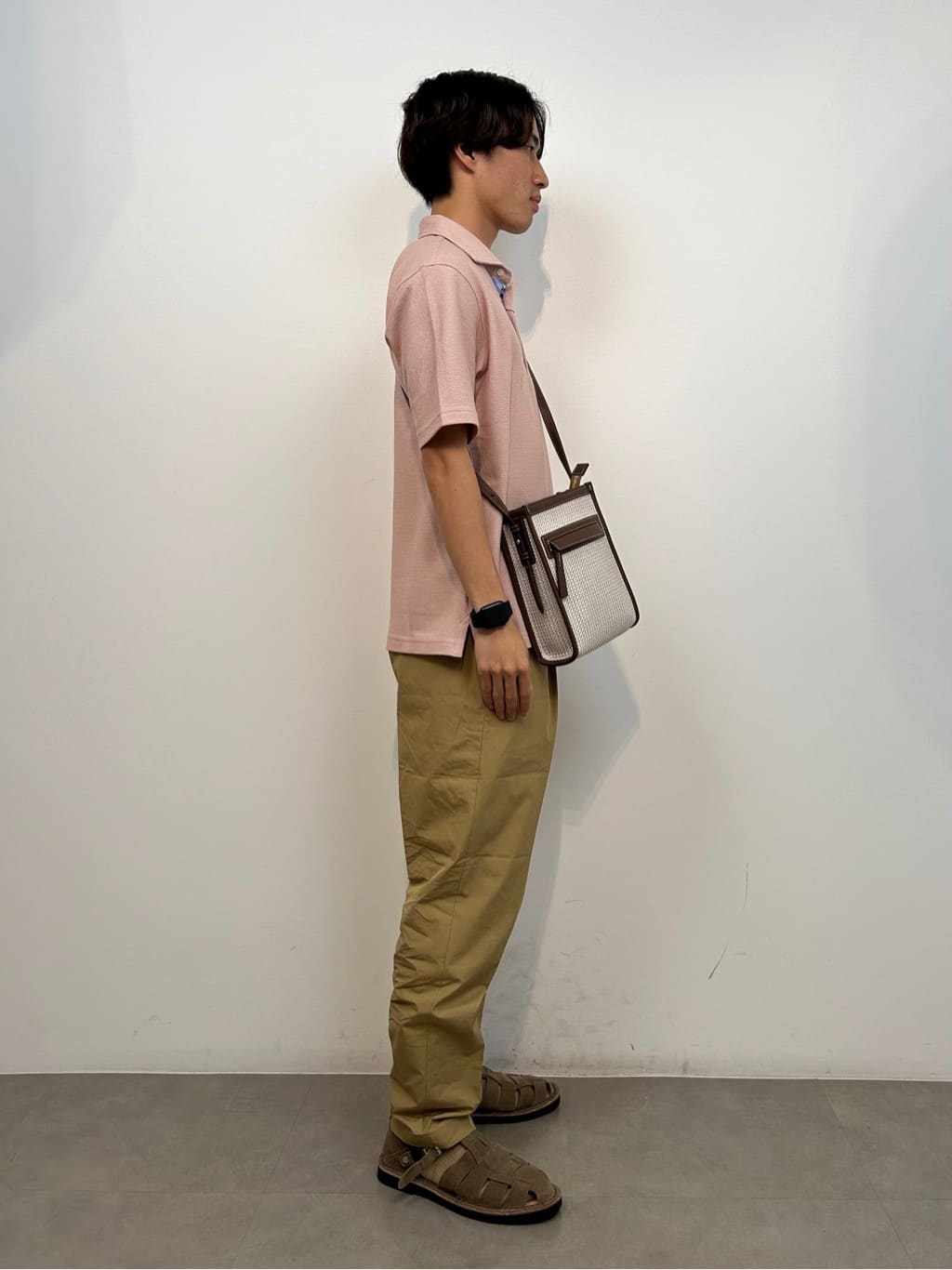 SHOSEIさんの「TAKEO KIKUCHI｜【抗菌防臭／9色5サイズ展開】ハニカムメランジ ポロシャツ」を使ったコーディネート