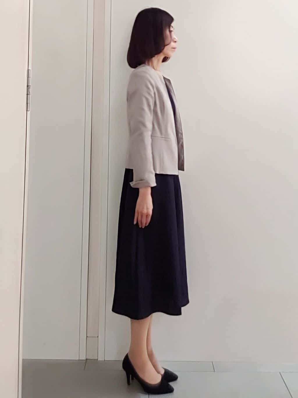 tocoさんの「COUP DE CHANCE｜【日本製】ロングフェイクパールネックレス3」を使ったコーディネート