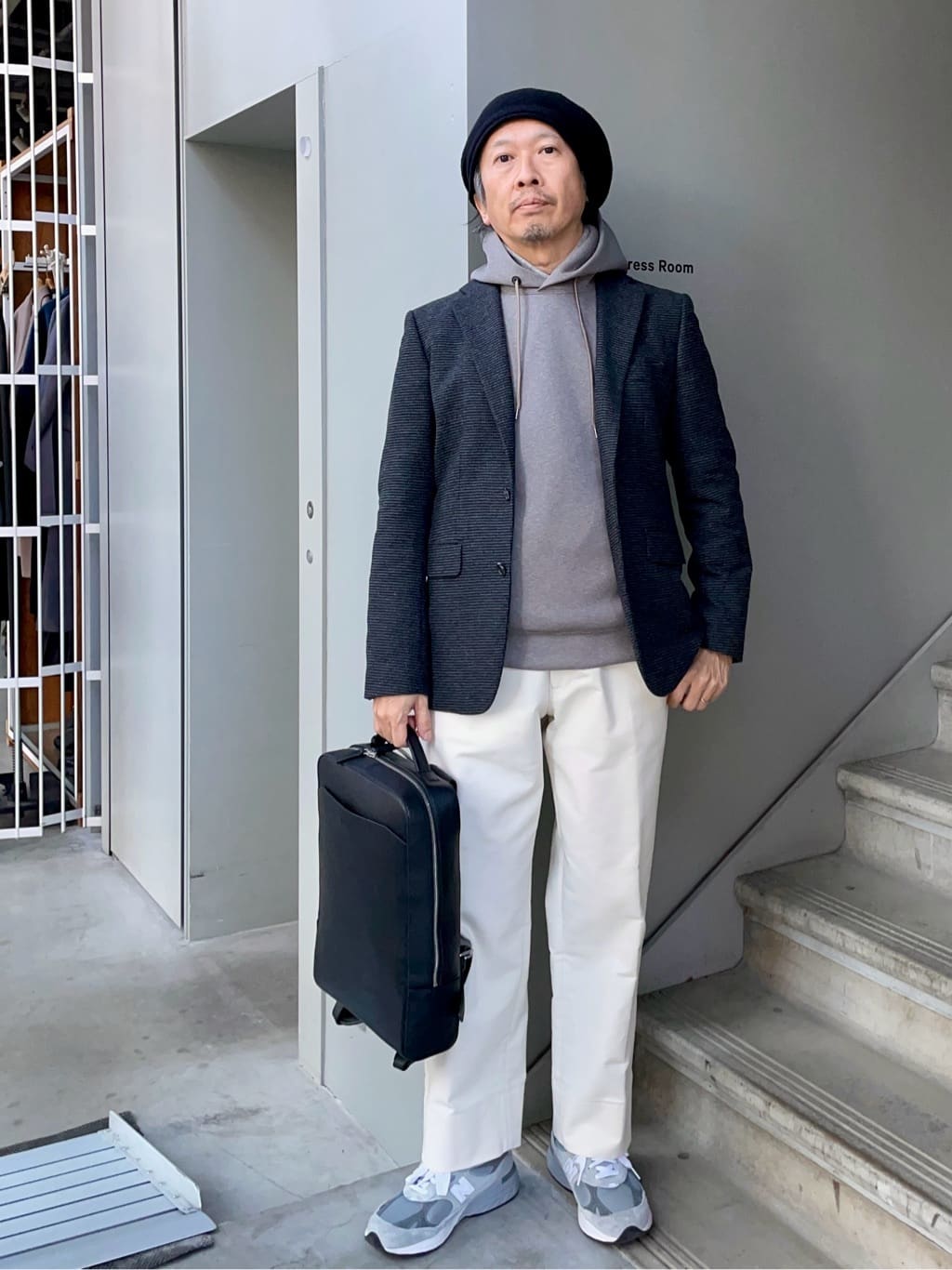 デザイナーTAKEman さんの「TAKEO KIKUCHI｜フルベジタンニンレザー バックパック」を使ったコーディネート