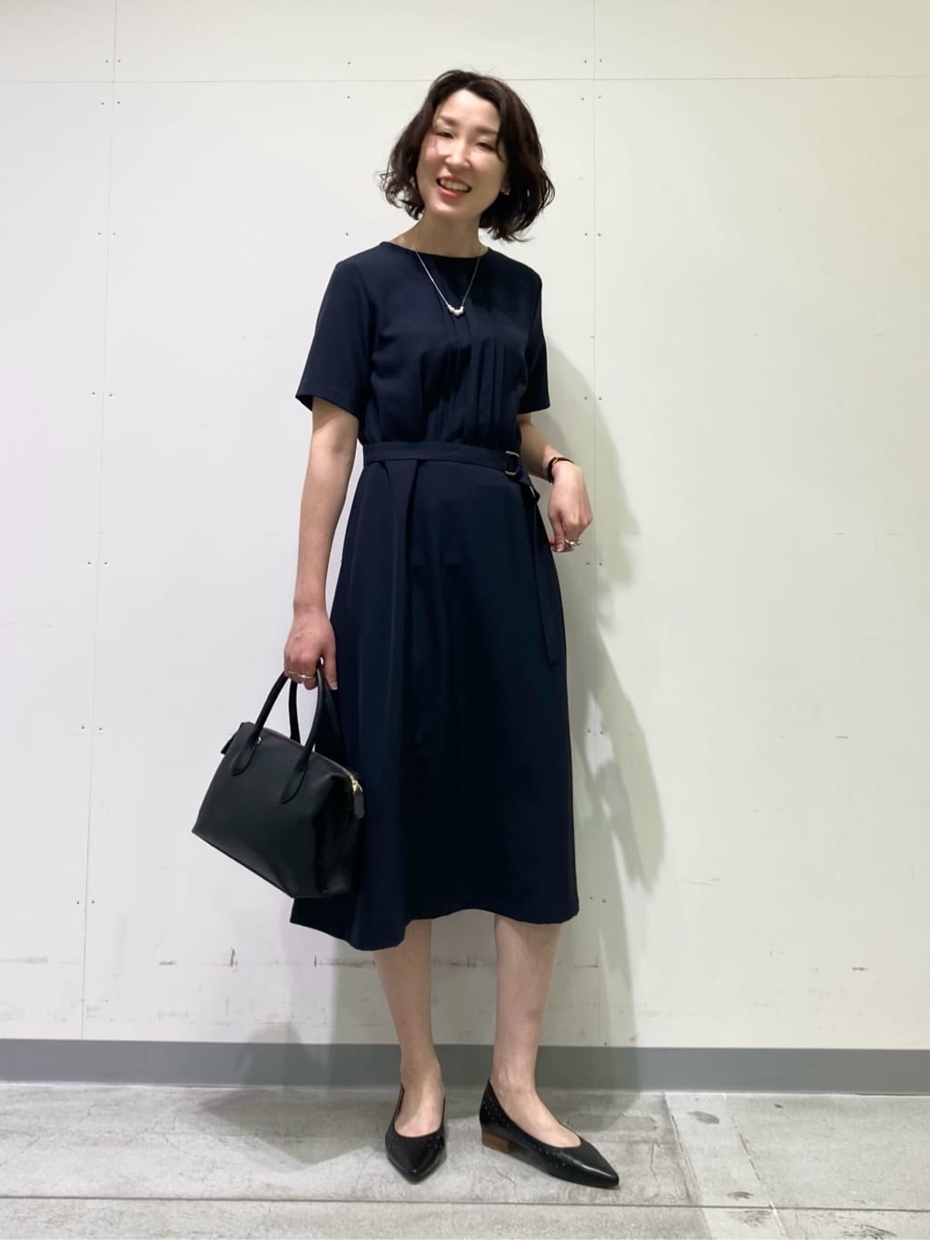 yuriさんの「INDIVI｜【セレモニーにおすすめ！】パール調トップネックレス」を使ったコーディネート