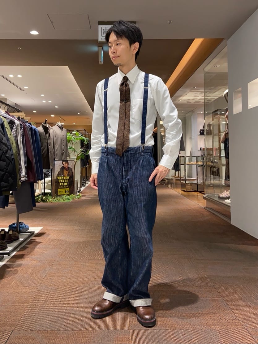 わいずみさんの「TAKEO KIKUCHI｜【Made in JAPAN】ブロード レギュラーカラー ドレスシャツ」を使ったコーディネート