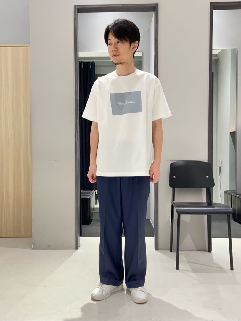 わいずみさんの「TAKEO KIKUCHI｜【尾州織】リネンブレンド メッシュ ジャケット」を使ったコーディネート