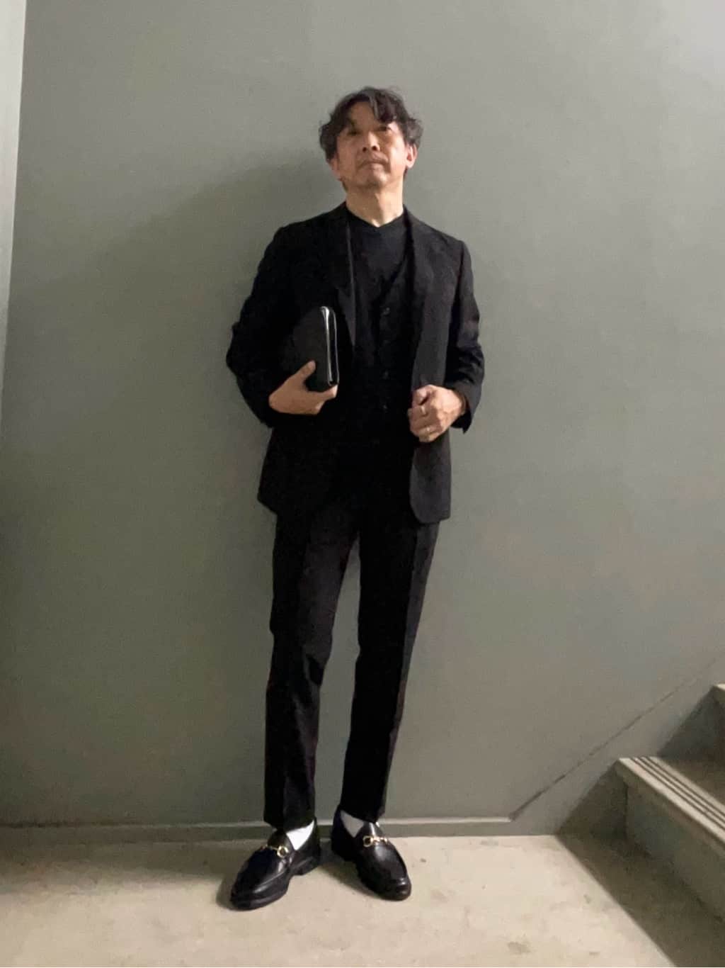 デザイナーTAKEman さんの「TAKEO KIKUCHI｜ディープブラック ジャケット」を使ったコーディネート