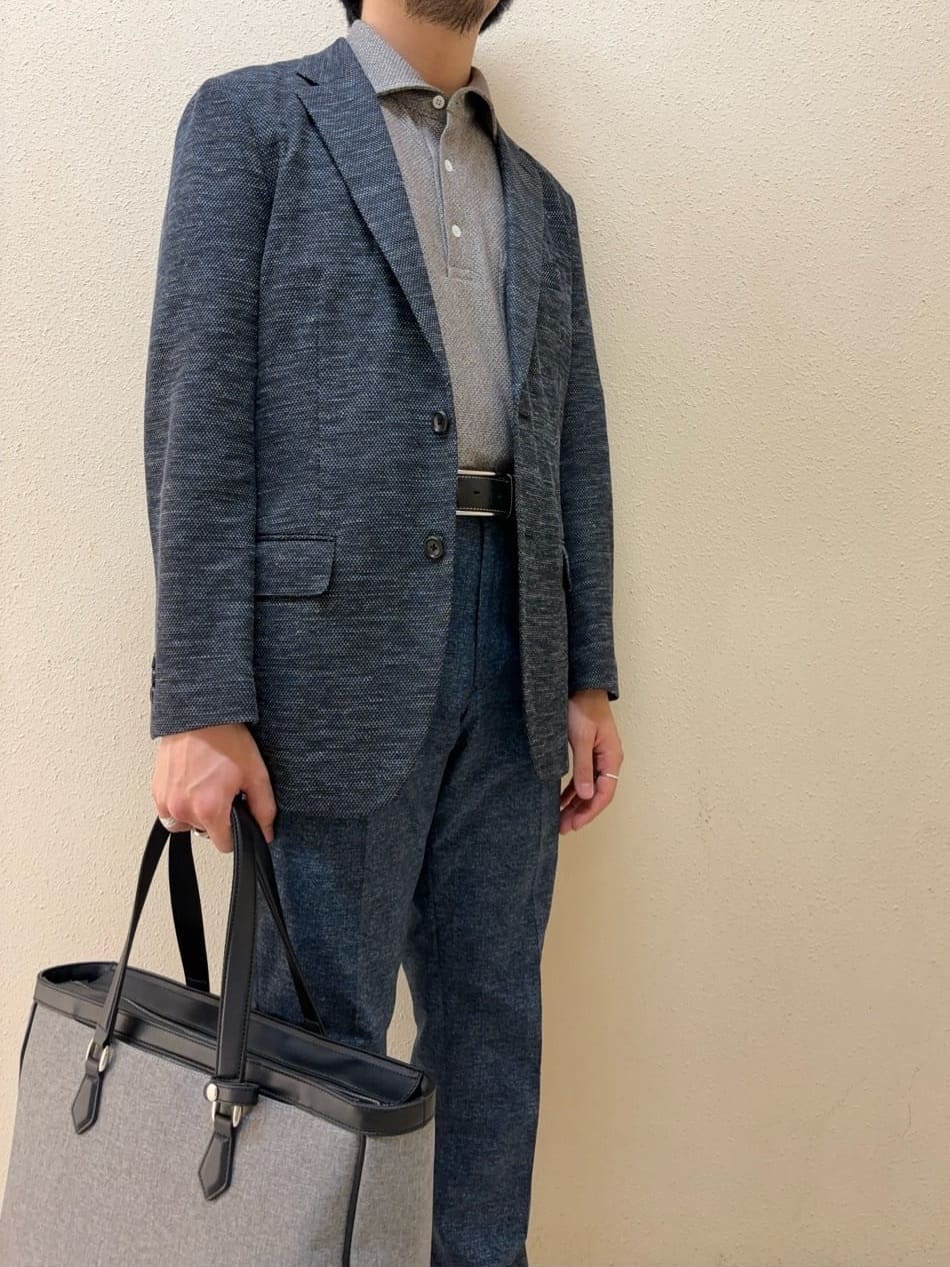 及川さんの「TAKEO KIKUCHI｜【尾州織】リネンブレンド メッシュ ジャケット」を使ったコーディネート