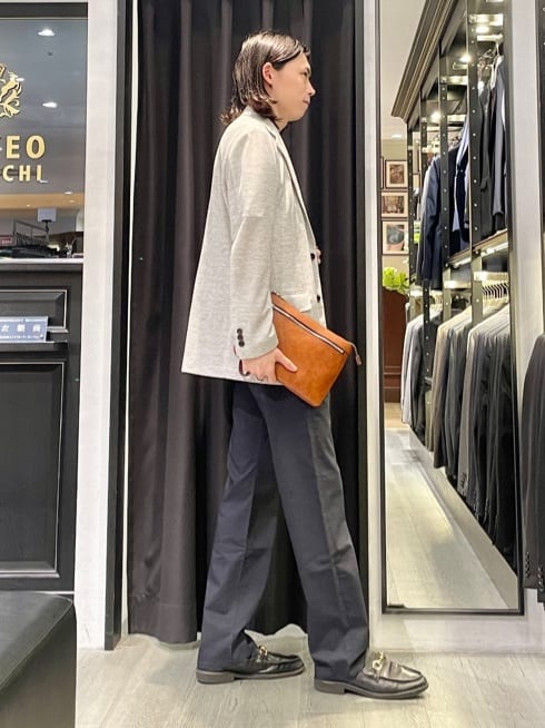 Tightさんの「TAKEO KIKUCHI｜【尾州織】リネンブレンド メッシュ ジャケット」を使ったコーディネート