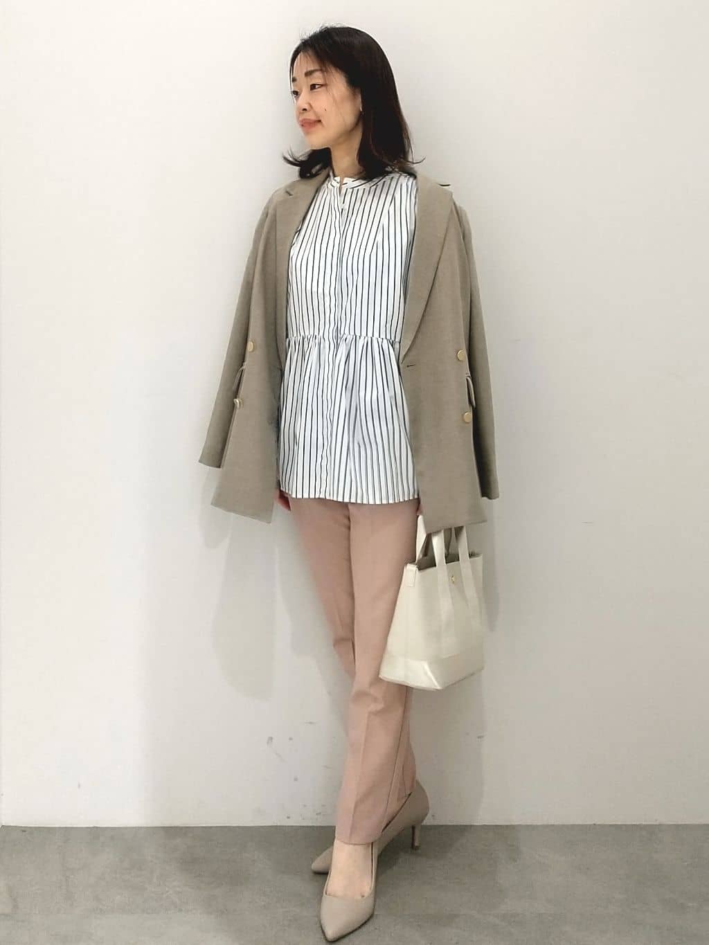 Matsuさんの「OPAQUE.CLIP｜【抗菌防臭加工/7cmヒール】ベーシックパンプス/通勤対応」を使ったコーディネート