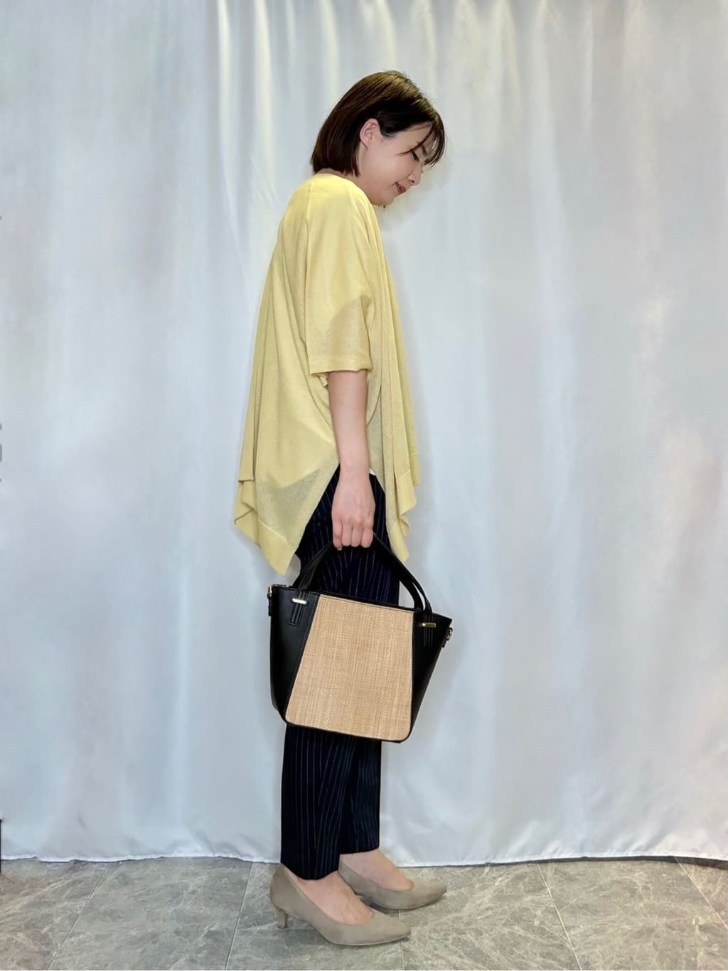 ネリさんの「SHOO･LA･RUE｜【洗える/SS-3L】すっきりキレイにかっこよく 大人のテーパードパンツ」を使ったコーディネート