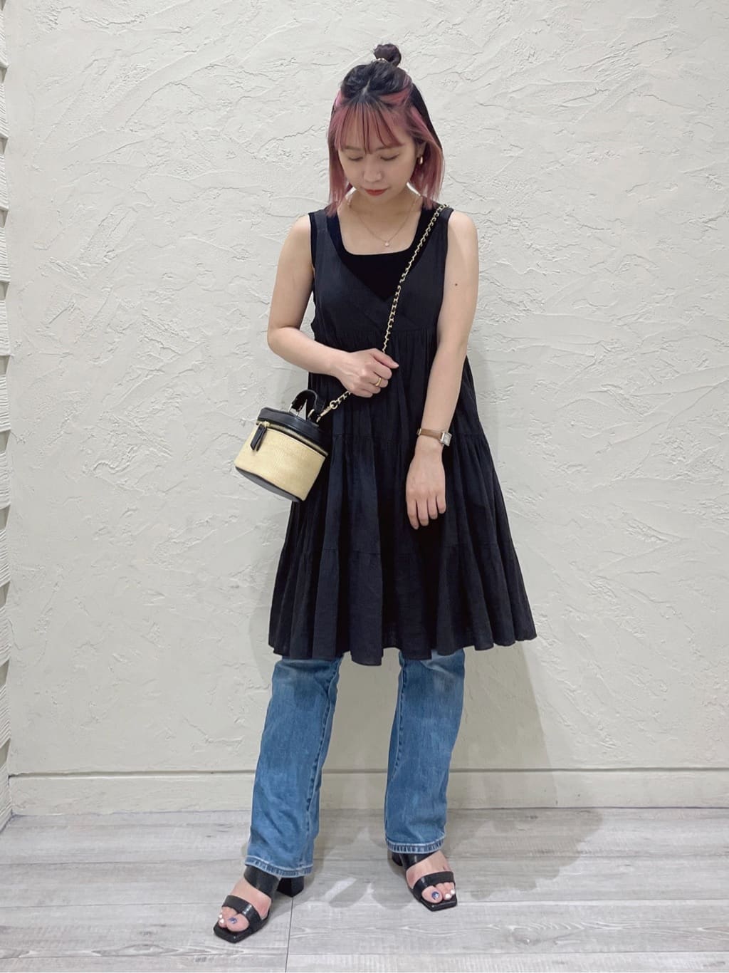 re__さんの「ESPERANZA｜PPバニティミニショルダー」を使ったコーディネート