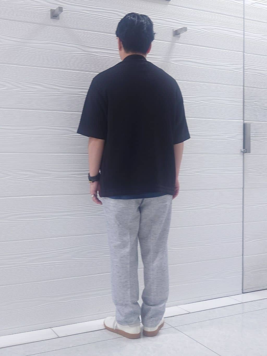 かずさんの「TAKEO KIKUCHI｜【尾州織】リネンブレンド メッシュパンツ」を使ったコーディネート