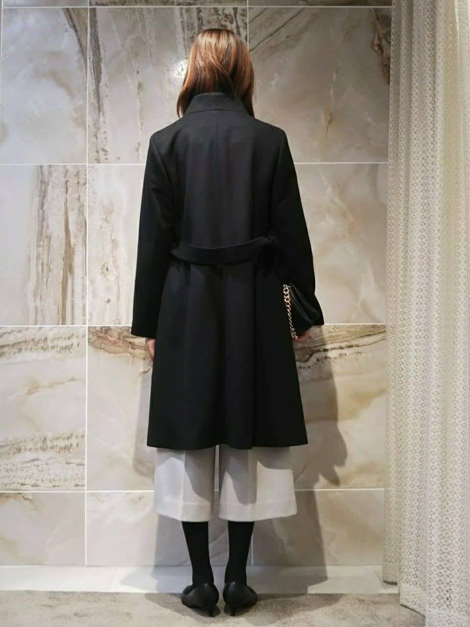 todaさんの「UNTITLED｜【日本製／2WAY衿】スタンドカラー ロングコート」を使ったコーディネート