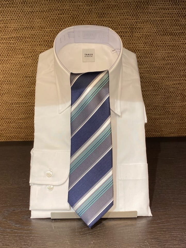 かわぴーさんの「TAKEO KIKUCHI｜【Made in JAPAN】ブロード レギュラーカラー ドレスシャツ」を使ったコーディネート
