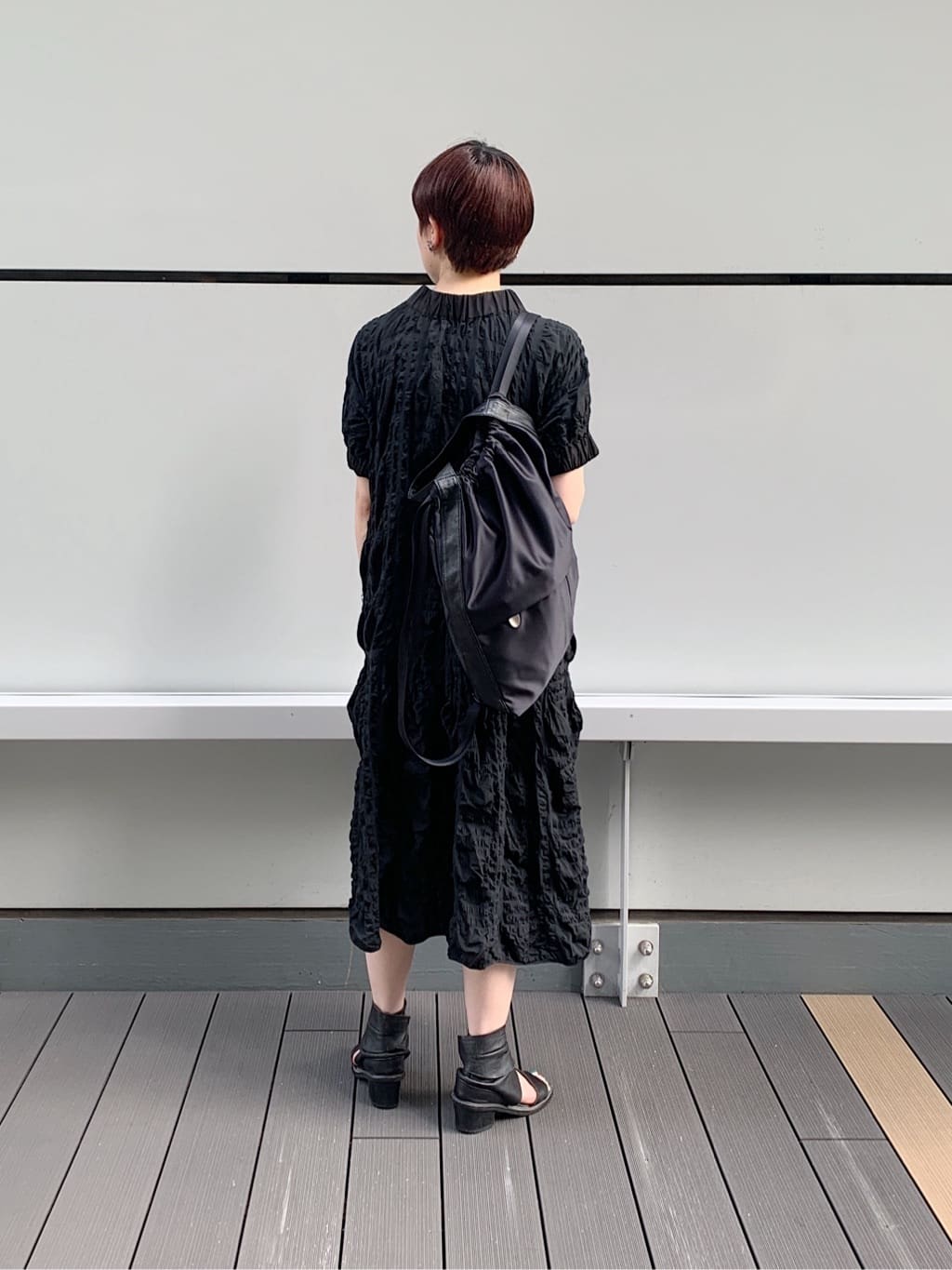 Iさんの「HIROKO HAYASHI｜LUINI SATINE（ルイーニ サティーネ）2wayナップサック」を使ったコーディネート