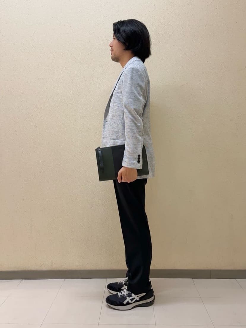 及川さんの「TAKEO KIKUCHI｜【尾州織】リネンブレンド メッシュ ジャケット」を使ったコーディネート