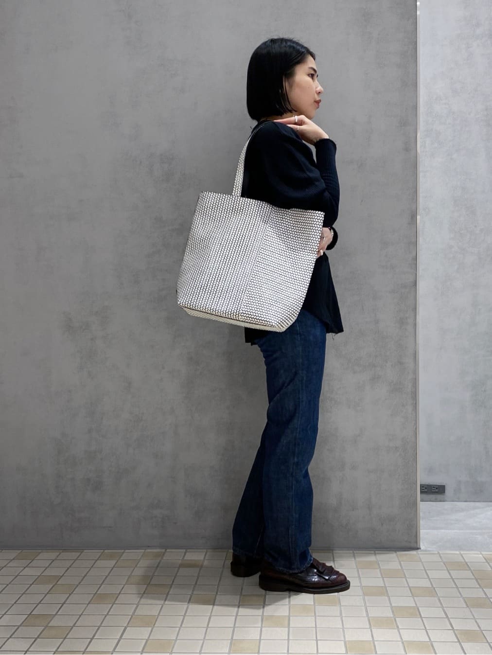 Uさんの「HIROKO HAYASHI｜OTTICA（オッティカ） トートバッグL」を使ったコーディネート