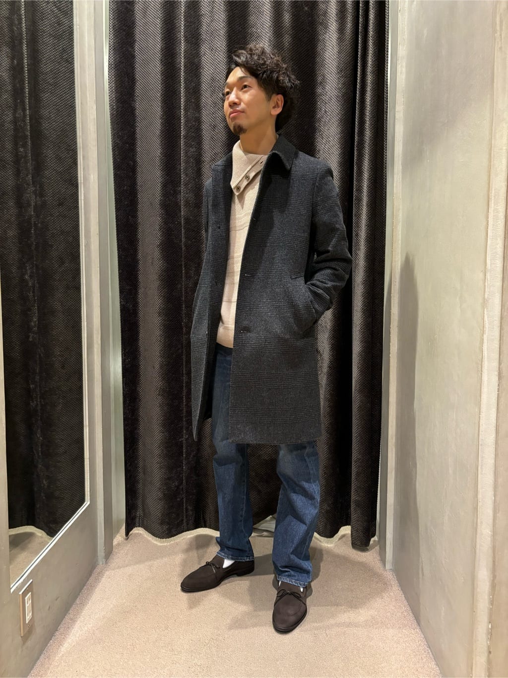中嶋弘樹さんの「TAKEO KIKUCHI｜レースローファー」を使ったコーディネート