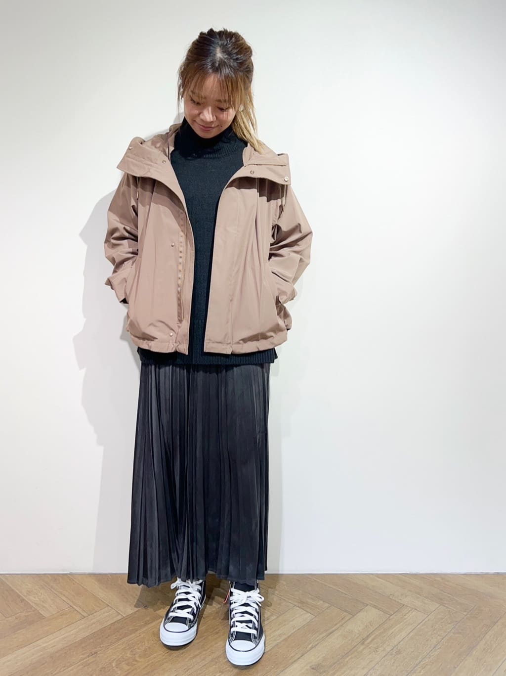 meeさんの「OPAQUE.CLIP｜CONVERSE キャンバス オールスター HI」を使ったコーディネート