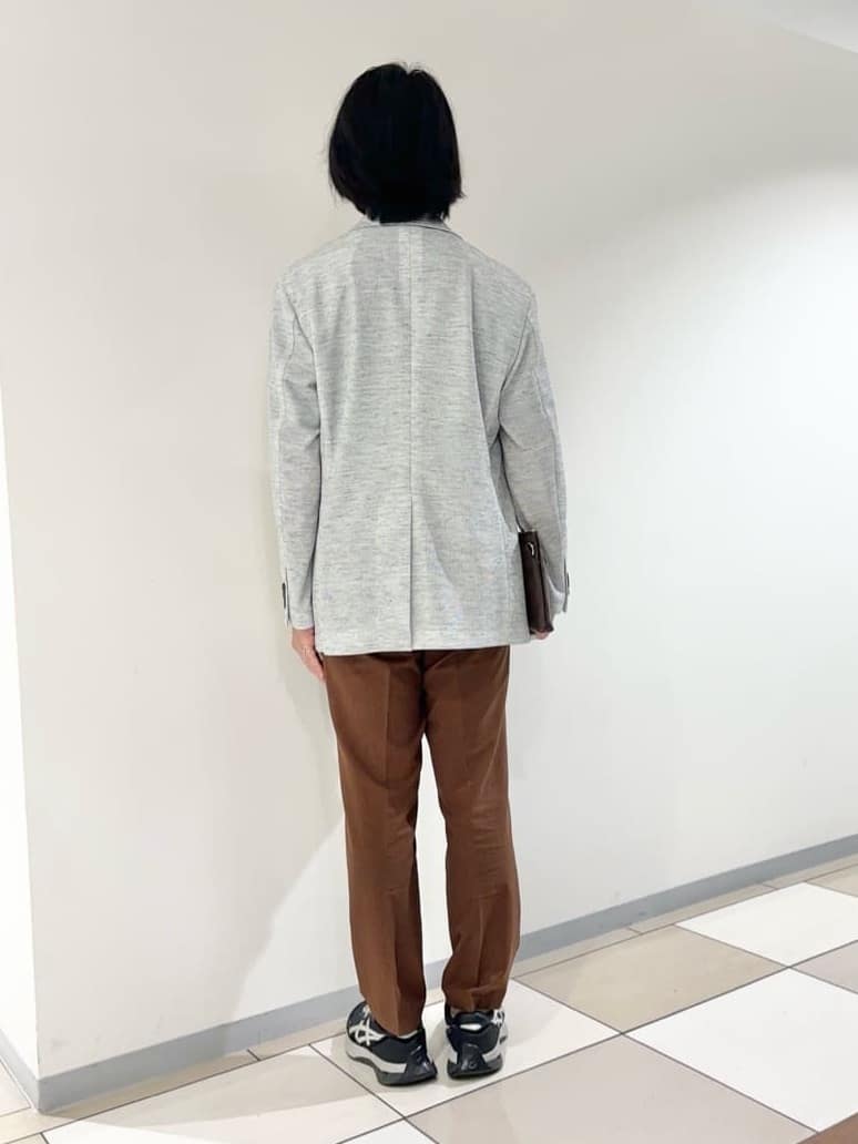 及川さんの「TAKEO KIKUCHI｜【尾州織】リネンブレンド メッシュ ジャケット」を使ったコーディネート