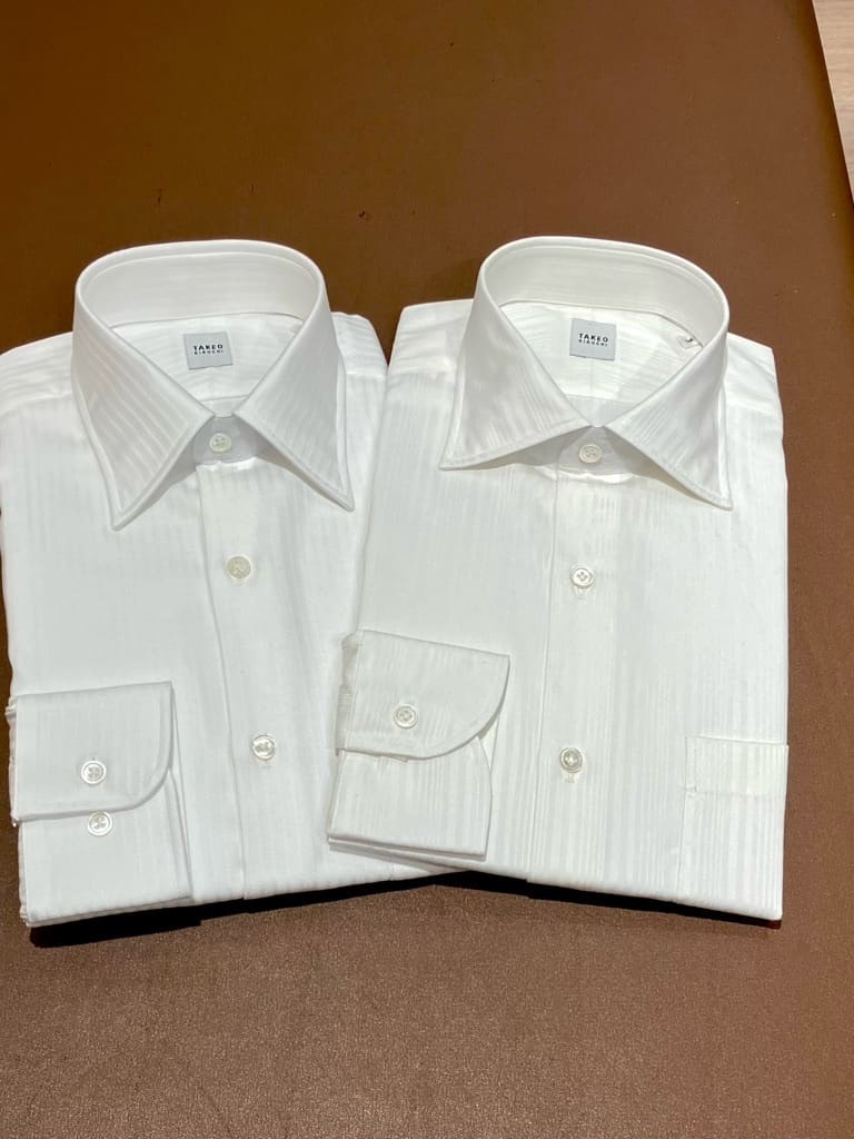 マエさんの「TAKEO KIKUCHI｜【Made in JAPAN】ドビーストライプ ドレス シャツ」を使ったコーディネート