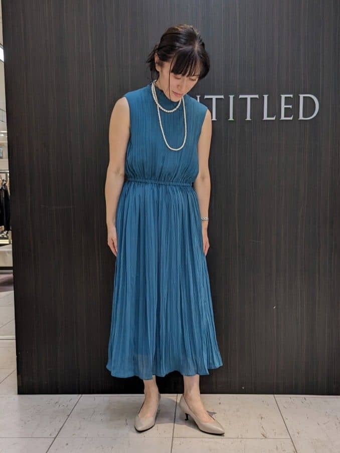 Rieさんの「UNTITLED｜【追加6/日本製】2連フェイクパールネックレス」を使ったコーディネート