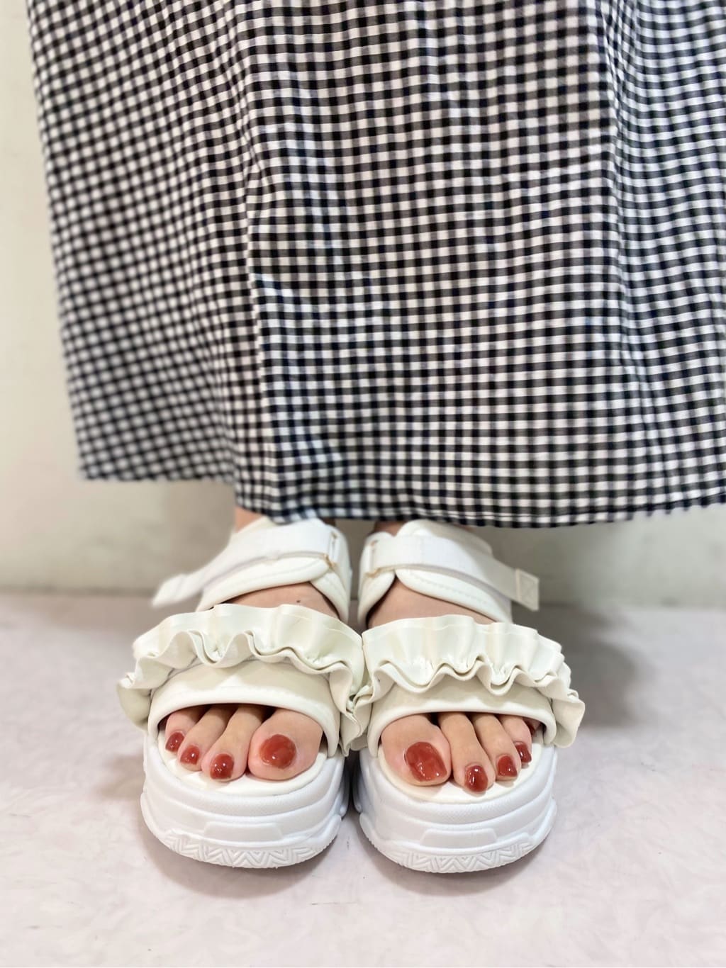 sakiさんの「ESPERANZA｜厚底フリルスポサン」を使ったコーディネート