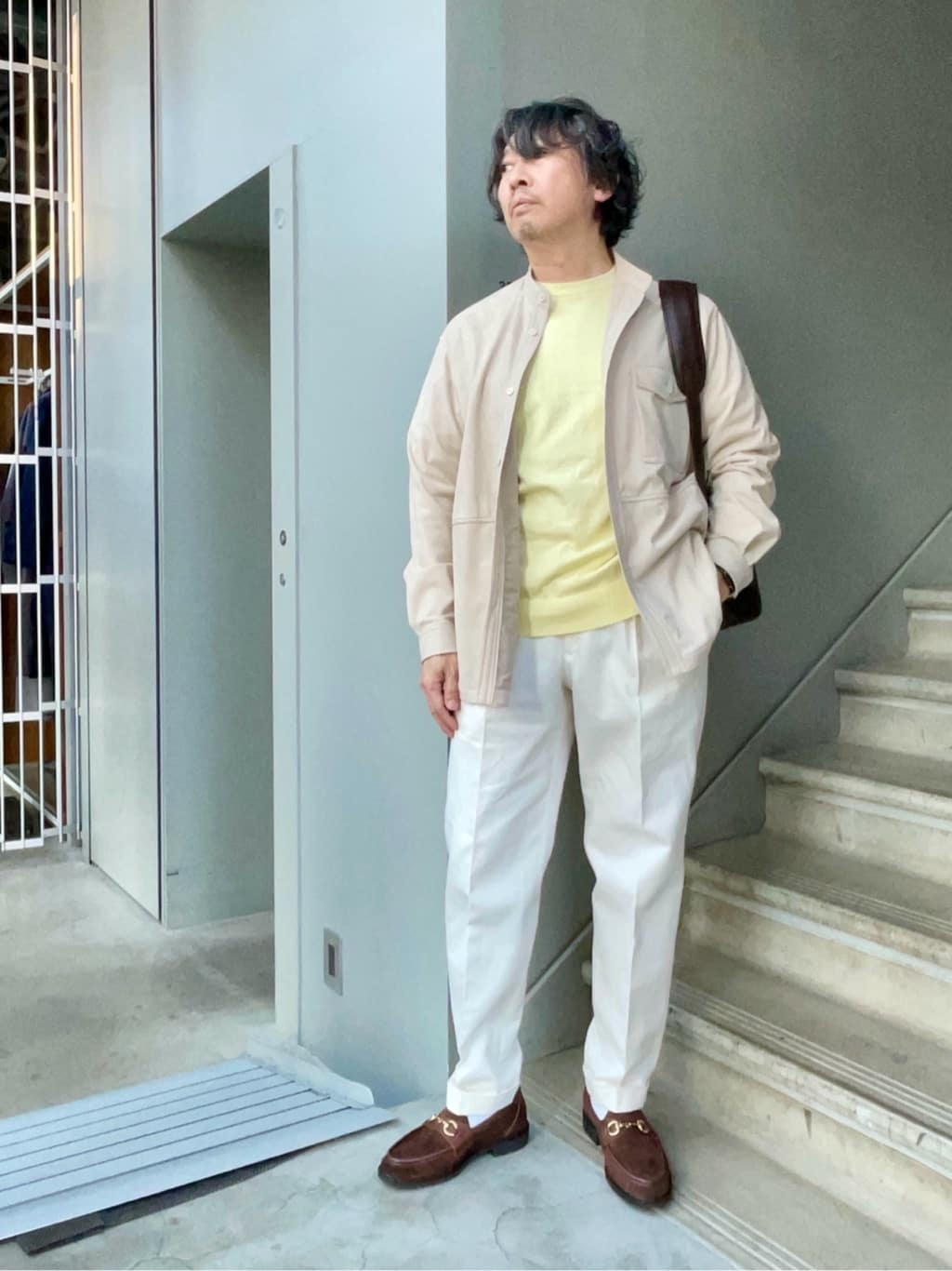 デザイナーTAKEman さんの「TAKEO KIKUCHI｜フルベジタンニンレザー バックパック」を使ったコーディネート