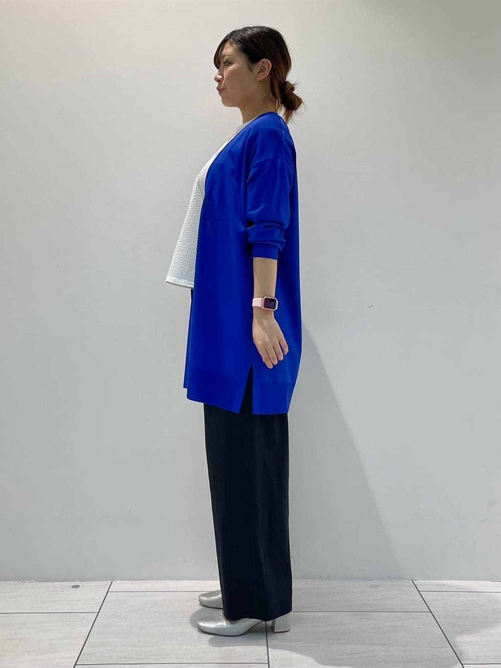 kanonさんの「INDIVI｜【褒められパンツ／洗える／ウエストゴム】ワイドタックパンツ」を使ったコーディネート
