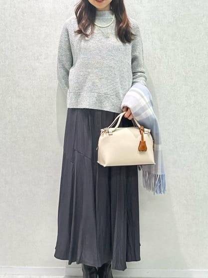 Miwaさんの「UNTITLED｜【日本製／2WAY衿】スタンドカラー ロングコート」を使ったコーディネート