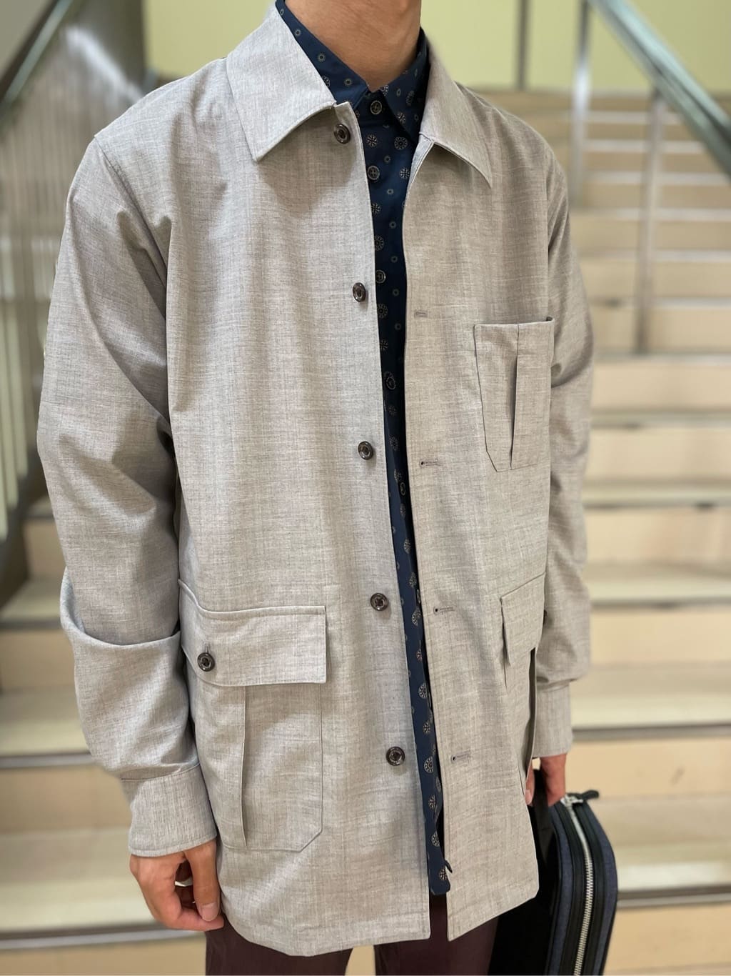 Okdさんの「TAKEO KIKUCHI｜【全7サイズ&times;8色展開！】トップマルチヘリンボン パンツ」を使ったコーディネート